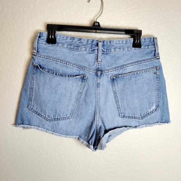 Madewell Relaxed Denim Shorts Distressed Sz 28 - Picture 5 of 9